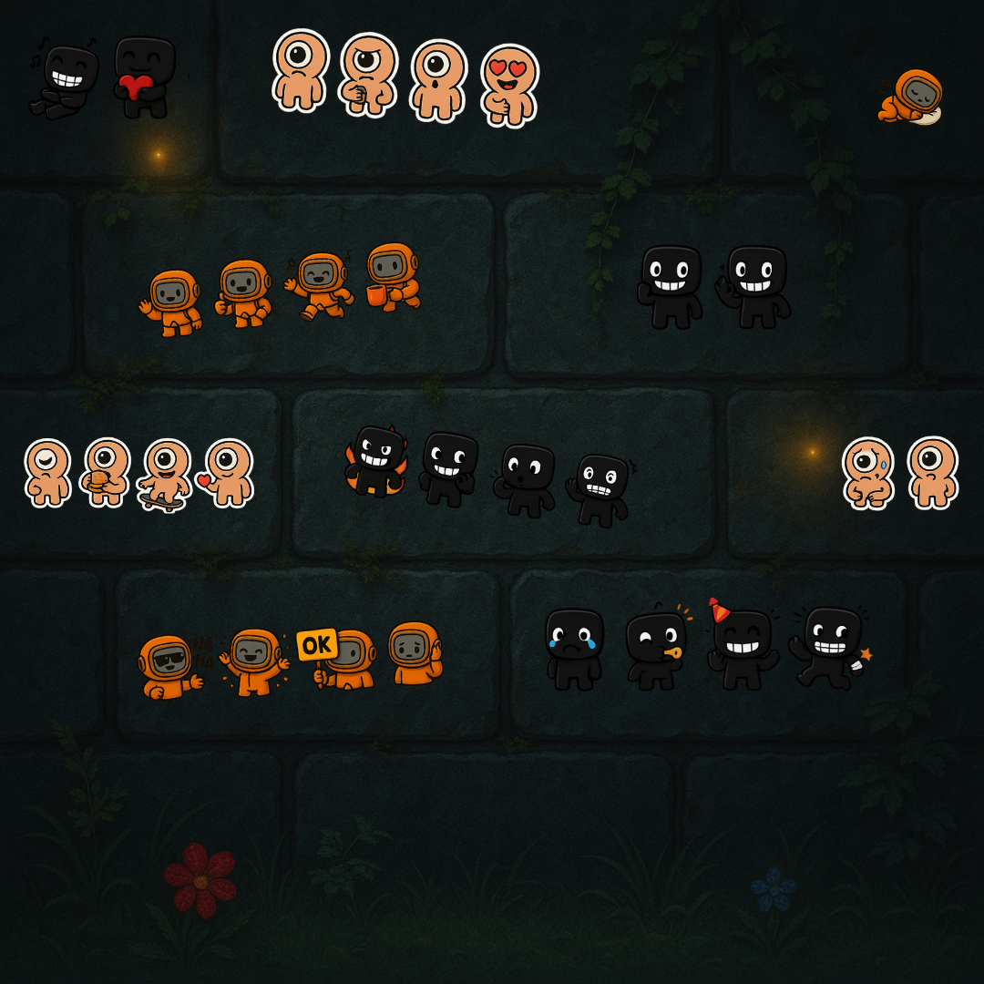 Pack 48 Stickers "Chasseur De Monstres"