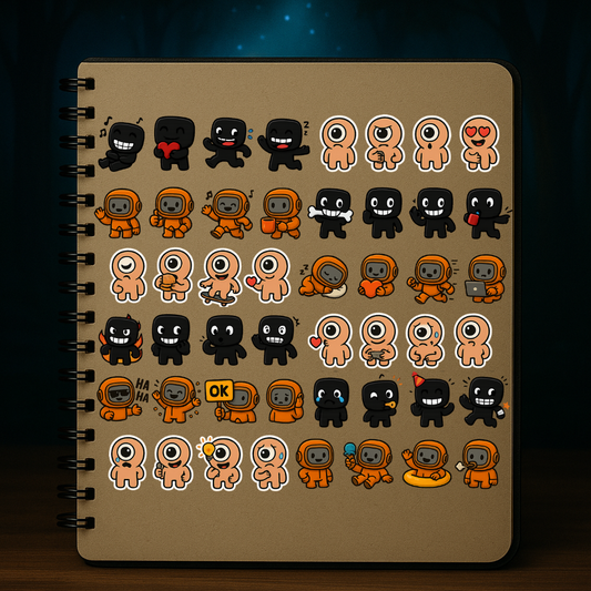 Pack 48 Stickers "Chasseur De Monstres"